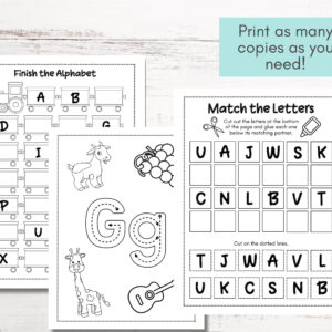 Fun Alphabet Tracing & Coloring Worksheets for Kids