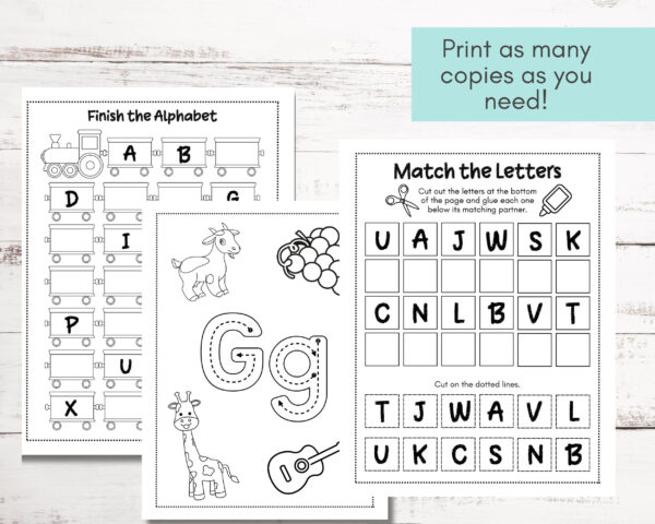 Fun Alphabet Tracing & Coloring Worksheets for Kids