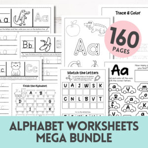 Fun Alphabet Tracing & Coloring Worksheets for Kids