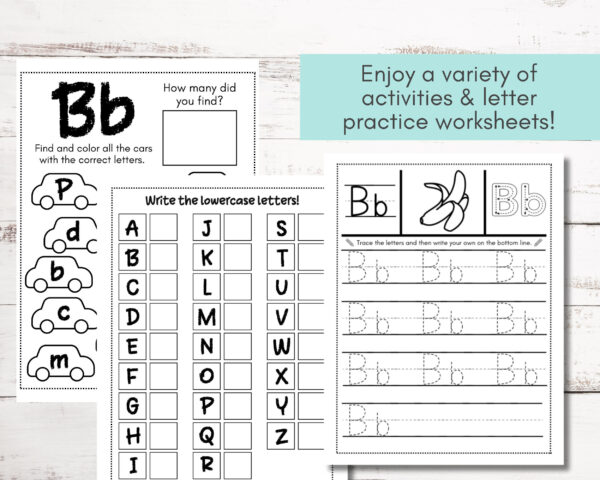 Fun Alphabet Tracing & Coloring Worksheets for Kids